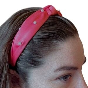 Pearl Knot Headband‎ Satin Fabric Fashion Hair Accessory Women